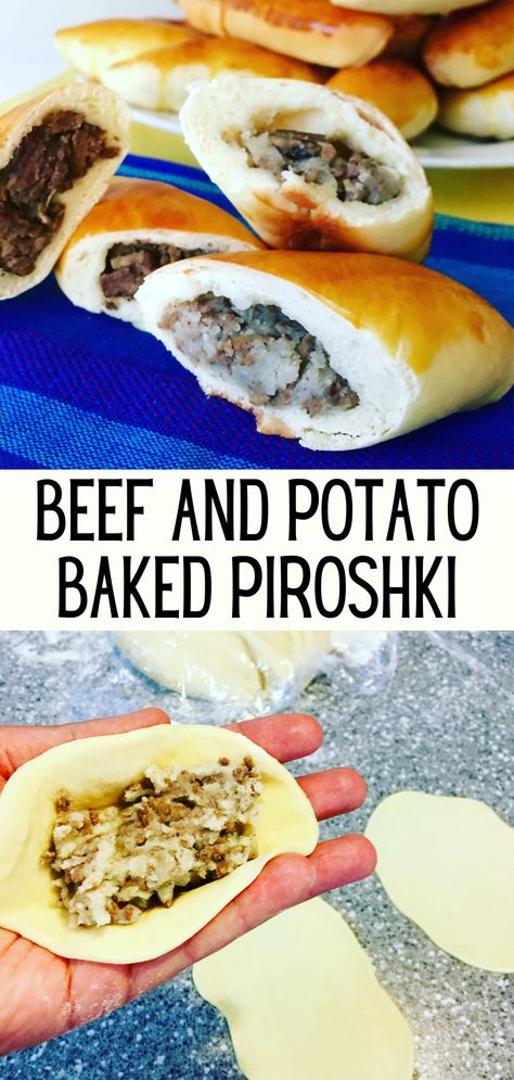 Piroshky Piroshky Seattle Recipe, Piroshki Dough Recipe, Baked Piroshki Recipe, Russian Piroshki Recipe, Potato Piroshki, Meat Piroshki Recipe, Russian Piroshki, Olympics Food, Pirozhki Recipe