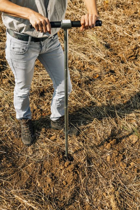 Soil Sampling. Agronomist Taking Sample With Soil Probe Sampler By microgen¡¯s photos #Ad , #Ad, #Agronomist, #Sampling, #Soil, #Sampler Soil Sampling, Business Logo Inspiration, Logos Inspiration, Business Logos, Tai Chi, Soil, Stock Photos, In This Moment, Logos