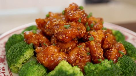 Easy Sesame Chicken - Aaron and Claire Aaron And Claire Recipes, Sesame Chicken Sauce, Easy Sesame Chicken, Best Chicken Dishes, Sesame Chicken Recipe, Chicken Chow Mein, Sesame Chicken, Sauce For Chicken, Best Chicken