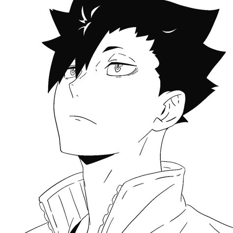 Haikyuu Coloring Pages, Kuroo Tetsurou Drawing, Haikyuu Manga Colored Pages, Haikyuu Lineart, Kuroo Drawing Sketch, Anime Lineart Haikyuu, Anime Drawing Sketches, Anime Lineart, Ancient Magus Bride