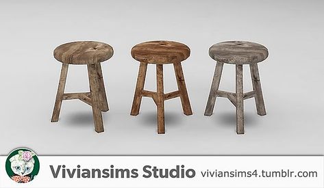 Wooden Bench Table, Wicker Laundry Hamper, Wooden Stool, Wooden Stools, Wooden Bench, Sims 4 Cc, Laundry Hamper, Bench Table, Bathroom Sets