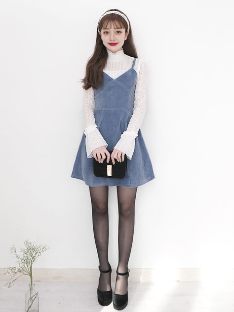 #MariShe winter daily 2016 #hyojung Elle Fanning Style, Harajuku Outfits, Asian Outfits, Kawaii Clothes, Stage Outfits, Girly Outfits, Mini Fashion, Outfit Set, Asian Fashion