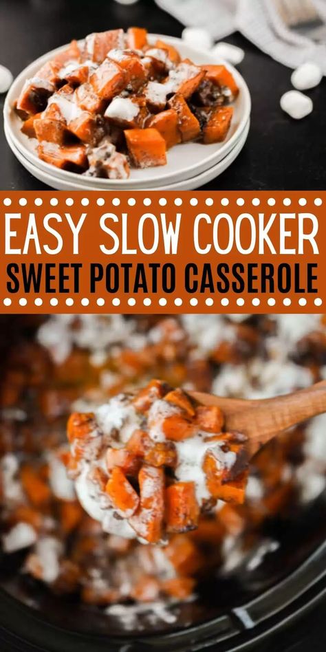 Crock Pot Sweet Potato Casserole, Recipe For Thanksgiving Dinner, Slow Cooker Sweet Potato Casserole, Sweet Potato Casserole With Pecans, Sweet Potato Casserole Crock Pot, Crock Pot Sweet Potatoes, Easy Sweet Potato Recipes, Sweet Potatoes With Marshmallows, Paleo Ideas