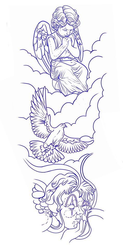 Forearm Tattoo Stencils For Men, Angel Tattoo Stencils, Inside Of Arm Tattoo, Memorial Tattoo Ideas, Half Sleeve Tattoo Stencils, Memorial Tattoo Designs, Cute Simple Tattoos, Half Sleeve Tattoos Drawings, Card Tattoo Designs