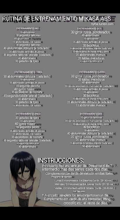 hola 👋🏻 soy nueva en esto pues no E echo historias pues éste voy … #fanfic # Fanfic # amreading # books # wattpad Mikasa Ackerman, Gym Workout For Beginners, Anime Best Friends, Workout For Beginners, Glow Up?, Body Goals, Abs Workout, Workout Videos, Workout Routine