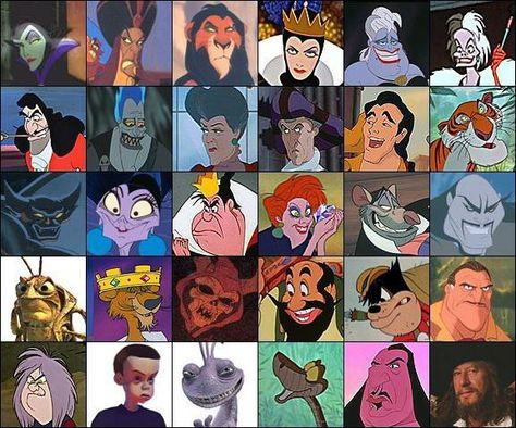 Disney's fav villains Underrated Disney Villains, All Disney Villains, Cartoon Villains, Movie Villains, Best Halloween Movies, Chara Design, Animated Cartoon Characters, Class Theme, Kids Tv Shows