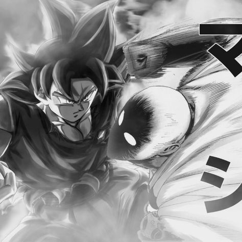 Goku Vs Saitama, Punch Manga, Gaming Profile Pictures, Goku Manga, Dragon Ball Oc, Undertale Comic Funny, One Punch Man Anime, Goku Vs, Man Anime