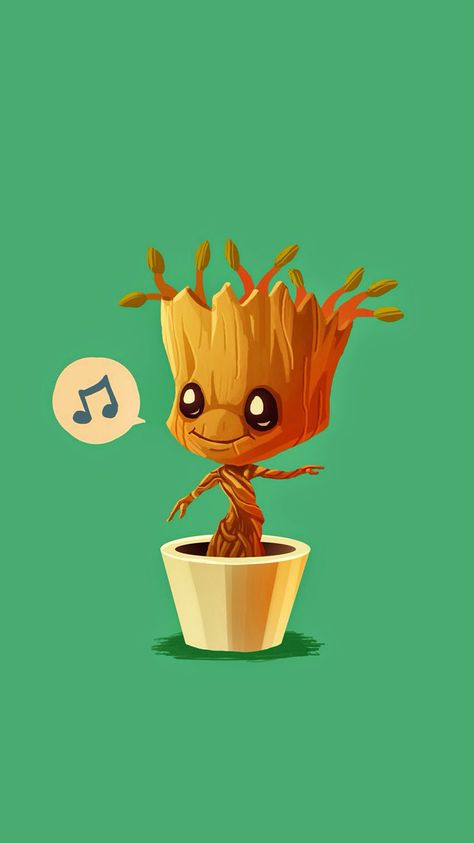 Groot Illustration, Baby Groot Drawing, Baby Images, Baby Groot, Deviant Art, Ipad Wallpaper, Guardians Of The Galaxy, Mobile Wallpaper, Iphone Background