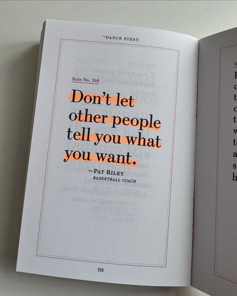 “Dance First, Think Later: 618 Rules to Live By” teaches us how to embrace life with spontaneity and joy. Curated by Kathryn Petras and Ross Petras, this book provides a collection of concise, witty, and insightful rules from various influential figures, guiding us to live more fulfilling lives. Key insights include: 1. Embrace Spontaneity: The title itself teaches us to prioritise action and experience over overthinking. 2. Life Lessons from Various Voices: The book gathers wisdom from a ... Rules Of Life, Everyday Challenges, Eckhart Tolle Quotes, Cyborgs Art, Very Funny Memes, Voice Lesson, Cheesy Quotes, Healing Books, Piece Of Advice