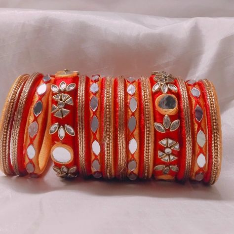 Silk thread bangles All size available 😊 Any colour can be customised according to your outfit Choli Design, Silk Bangles, Diy Floral Decor, Thread Bangles Design, Gotta Patti, Bridal Jewellery Design, Silk Thread Bangles, Grooming Tips, Thread Bangles