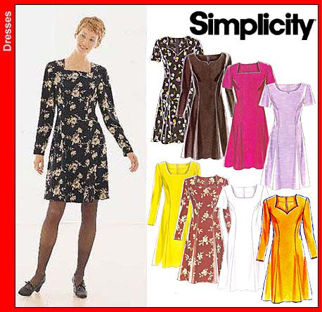 Purchase New Look 6567 Misses Dress and read its pattern reviews. Find other Dresses, sewing patterns. Dress Sewing Patterns Easy, Princess Line Dress, Princess Seam Dress, New Look Patterns, Sleeve Variations, Sewing Dress, Pattern Dress Women, Miss Dress, Ropa Diy