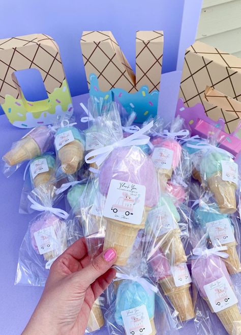 Two Scoops Is Better Than One, Three Year Old Ice Cream Birthday Party, I've Cream Birthday Party Theme, Sweet Themed Birthday Party Food, Four Ever Sweet Party Favors, Ice Cream Party Favours, Sweet Sassy Birthday Party, Ice Cream Birthday Party Crafts, Sweet One Birthday Party Favors