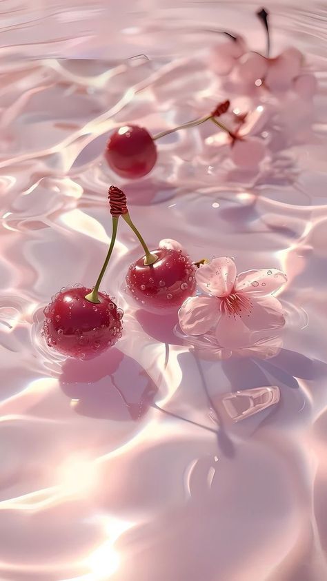 Pink Wallpaper Aesthetic, 헬로키티 배경화면, Cherry Blossom Wallpaper, Cute Home Screen Wallpaper, Jelly Wallpaper, Fruit Wallpaper, Pretty Phone Wallpaper, Edgy Wallpaper, Black Wallpaper Iphone