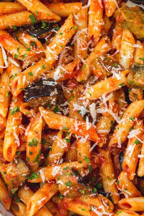 Eggplant Parm Pasta, Eggplant Pasta Vegan, Eggplant In Tomato Sauce, Pasta Sauce With Eggplant, Eggplant With Pasta Recipes, Eggplant Pasta Sauce Recipe, Eggplant Tomato Sauce, Eggplant Sauce For Pasta, Eggplant And Pasta Recipes