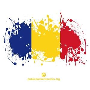 PublicDomainVectors.org-Vector flag of the Republic of Romania inside ink spatter shape. Tricolor Romania, Romania Tattoo, Flag Of Romania, Vatican City Flag, Chad Flag, Romanian Flag, Portuguese Flag, Romania Flag, Belgium Flag