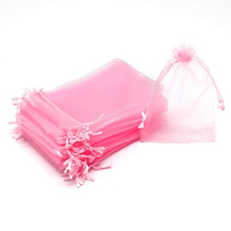 Mesh Jewelry, Clear Plastic Bags, Types Of Gifts, Wedding Favor Bags, Candy Gifts, Candy Bags, Party Favor Bags, Sewing Gifts, Organza Gift Bags