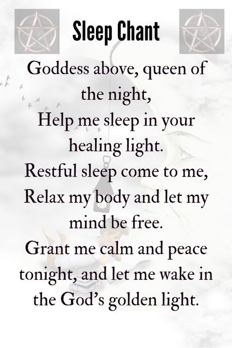 Sleep Chant, Sleep Spells, Books Witchcraft, Sleep Spell, Witch Spells, Witchcraft Spells For Beginners, Good Luck Spells, Spells For Beginners, Witchcraft Spells