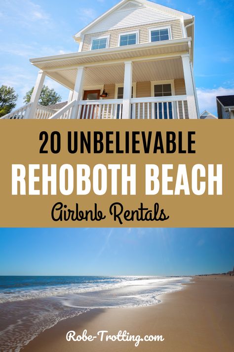 Rehoboth Beach trips are incredible, and you need to start by finding the perfect beach house. Here is the place to start - our list of the top 20 Airbnb Rehoboth Beach beach houses. These Rehoboth Beach rentals are the perfect backdrop for your beach getaway. Rehoboth Beach Rentals | Beach Houses in Delaware | Rehoboth Beach Houses | Airbnb Rehoboth Beach | Rental Properties in Rehoboth Beach | Where to Stay in Rehoboth Beach | Rehoboth Beach Accommodation | Girls Trips | Beach Airbnb, Beach Holiday Destinations, Beach Vacation Spots, Rehoboth Beach Delaware, Delaware Beaches, Beach Honeymoon Destinations, Beach Haven, Daytona Beach Florida, Airbnb Rentals