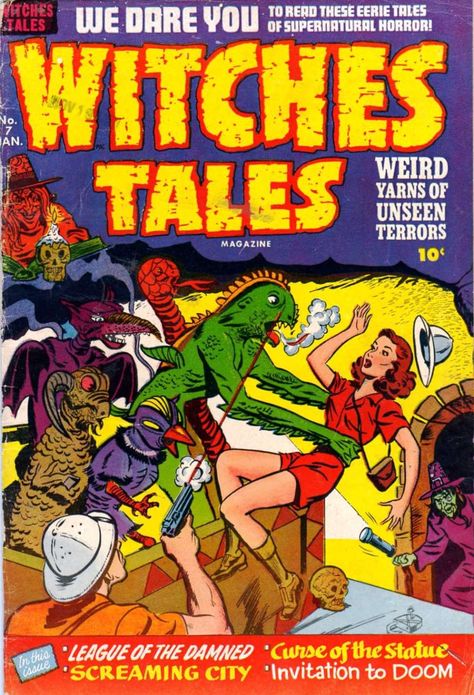 Witches Tales 07 (Harvey Comics) - Comic Book Plus Harvey Comics, Silent Horror, Horror Comic, Horror Tale, Adventure Magazine, Retro Comic Book, Retro Horror, Sci Fi Horror, Book Categories