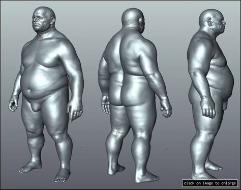 Bulky Body Reference, Male Torso Reference, Fat Character, Leg Reference, Man Anatomy, Life Drawing Reference, Anatomy Sculpture, Character Model Sheet, Anatomy Poses