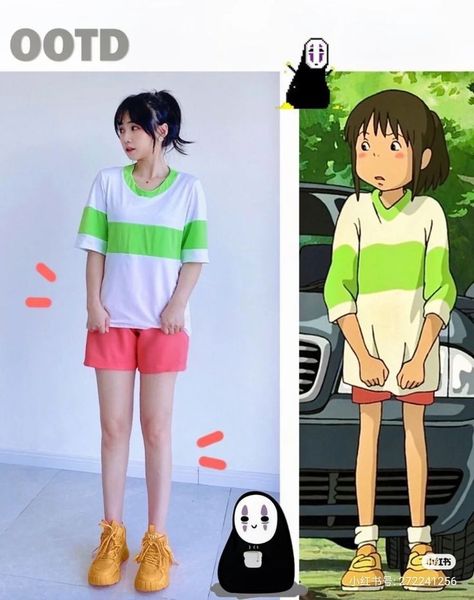 Last Minute Anime Costumes, Manga Inspired Outfits, Cosplay Ideas Anime Easy, Anime Closet Cosplay, Easy Closet Cosplay Ideas, Silvermist Cosplay, Studio Ghibli Inspired Outfits, Casual Cosplay Anime, Ghibli Inspired Outfits