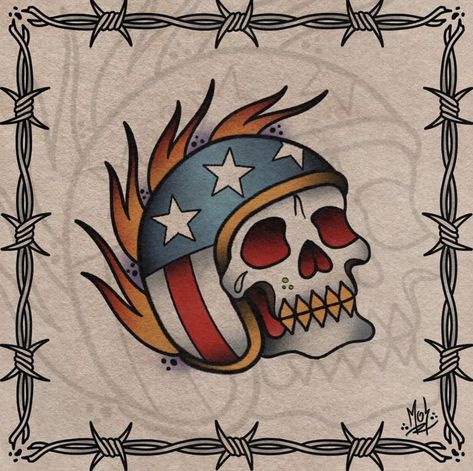 Biker Tattoos Designs, High Tattoo, Iron Maiden Tattoo, Engine Tattoo, Pilot Tattoo, Crow Tattoo Design, Americana Tattoo, Abstract Tattoo Ideas, Helmet Tattoo