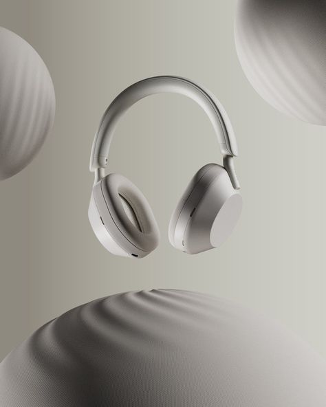 High Key Lighting, 3d Motion Design, Headphones Sony, Digital Advertising Design, Cmf Design, 3d Modeling Tutorial, Instagram Visual, Headphones Design, 3d Motion