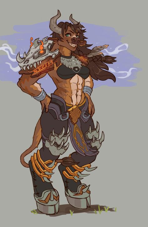 Tauren Shaman | World of Warcraft | Know Your Meme Minotaur Sorcerer, Tauren Warrior, Female Minotaur, Female Character Designs, Warrior Female, L Wallpaper, Warcraft Art, Dungeons And Dragons Characters, Dnd Art