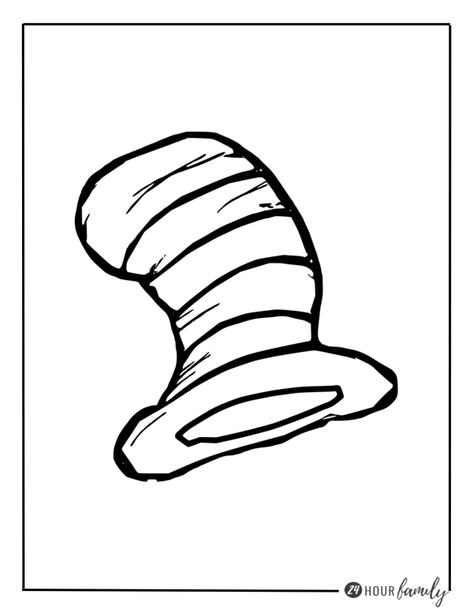 Cat in the hat coloring pages Dr Seuss Hat Drawing, Cat In The Hat Hat Template, Dr Suess Hat Drawing, Cat In The Hat Coloring Pages, Grinch Christmas Coloring Pages, Dr Seuss Day Activities, Dr Seuss Activities For Toddlers, Cat In The Hat Activities, Cat In The Hat Printable