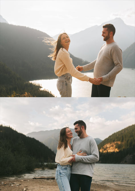 Golden hour over the North Cascades Mountains in Washington just outside of Bellingham and Seattle is literally unbeatable as the backdrop for your summer lifestyle engagement photos. Summer Lifestyle, Cascade Mountains, North Cascades, Photographer Branding, Engagement Pictures, Lifestyle Photographer, Golden Hour, Lifestyle Brands, West Coast