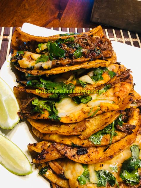 Birra Tacos Recipe Authentic, Biria Taco Recipes, Biria Taco, Birra Tacos Recipe, Best Birria Recipe, Birra Tacos, Barrio Tacos, Mexican Birria, Beef Birria Recipe