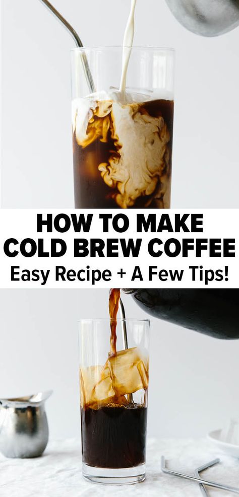 Cold brew coffee is amazingly simple to make at home. Watch how I make it with this easy recipe! I guarantee you'll never buy store-bought again. #coldbrewcoffee #howtomakecoldbrewcoffee #coffee Cold Brew Coffee Ratio, Coffee Ratio, Diy Cold Brew Coffee, Best Cold Brew Coffee, Make Cold Brew, Cold Brew Coffee Recipe, Cold Brew Coffee Concentrate, Cold Brew Recipe, Best Iced Coffee