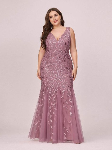 Women's Double V-Neck Fishtail Sequin Evening Dress wedding dresses lace a line, bridsmaid dresses, chiffon dresses #dresses #dressesvideo #dressesup, dried orange slices, yule decorations, scandinavian christmas Floor Length Maxi Dress, Sequin Evening Dresses, Dress Sleeve Styles, Sequin Maxi, Sequin Cocktail Dress, Lace Decor, Maxi Dress Evening, Mermaid Party, Evening Dresses Long