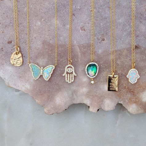 It’s never too early to start shopping for the holidays! ✨ DM us with any questions! . . . #kamaria #kamariajewelry #bethelight #opals #sterlingsilver #giftsforher #butterflynecklace #sterlingsilver #jewelryoftheday #sparkle Symbol For Protection, Hamsa Hand Necklace, Fairfax County, How To Clean Silver, Moon Bracelet, Rainbow Opal, Hand Necklace, Amulet Necklace, Professional Jewelry