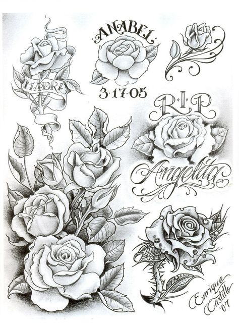 Rose Chicano Art, Chicano Flash Art, Lettrage Chicano, Skull Rose Tattoos, Hipster Drawings, Rose Drawing Tattoo, Half Sleeve Tattoos Drawings, Paradise Tattoo, Tattoo Lettering Styles