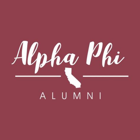 Alpha Phi Sorority Shirts, Alumni Shirts, Alumni Design, Clothing Branding Design, Alpha Phi Sorority, Sorority Stickers, Delta Shirts, Alpha Gam, Greek House