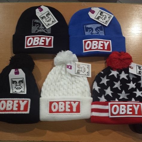 Obey beanies/bonnets Obey Beanie, Crochet Mens Hat, Wool Winter, Hip Hop Outfits, Hat For Man, Winter Beanie, Knit Cap, One Bag, Hip Hop Fashion