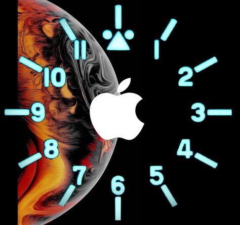 Wallpaper Clock, Apple Watch Clock Faces, Apple Watch Custom Faces, Apple Logo Wallpaper Iphone, Watch Clock, Apple Logo Wallpaper, Watch Wallpaper, Apple Watch Wallpaper, Apple Logo