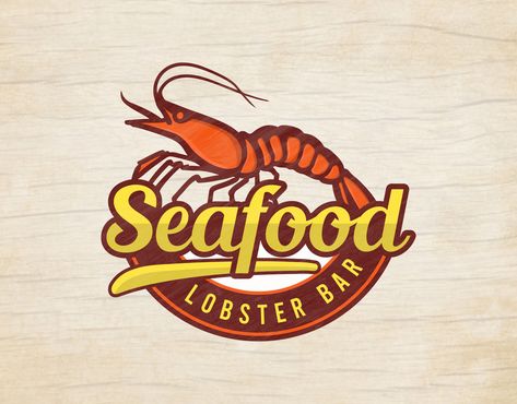 Fresh Seafood Restaurant Premium Logo Design. #visualidentity #maki #typography Restraunt Logo, Chicken Restaurant Logos, Premium Logo Design, Timeless Logo Design, Hand Lettering Logo, Crab And Lobster, Beautiful Logos Design, Restaurant Logo Design, Beautiful Logos