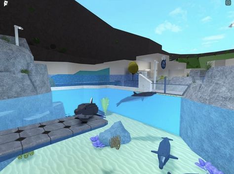 Aquarium Bloxburg, Bloxburg Aquarium Decals, Scooby Doo Birthday Party, Bloxburg Town, Bloxburg Hacks, Minecraft Things, Bloxburg Houses, Bloxburg Codes, House Decorating Ideas Apartments