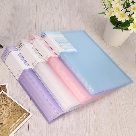 Organized Binder For School, Aesthetic Folders School, Cute Folders For School, Stationary College, Folders Aesthetic, Cute Folders, Folders For School, Aesthetic Folder, Presentation Display