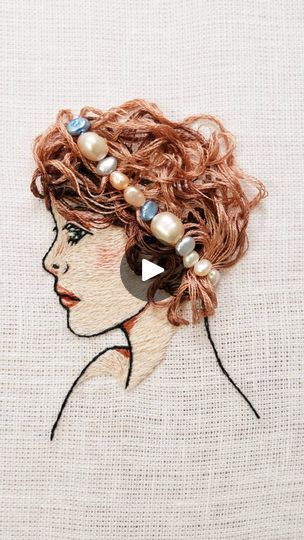 Flowy Hair, Embroidery Hair, Claude Debussy, Needle Tatting, Embroidery Stitches Tutorial, Thread Painting, Crochet Cross, Modern Embroidery, Embroidery Needles