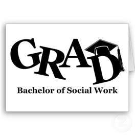 Bachelor's degree is required for the social work field. Bachelor Of Science In Psychology, Bachelors In Social Work, Scholarship Resume, Social Work Degree, College Wedding, Doctor Of Physical Therapy, Psychology Major, Work Stickers, Grad Cards