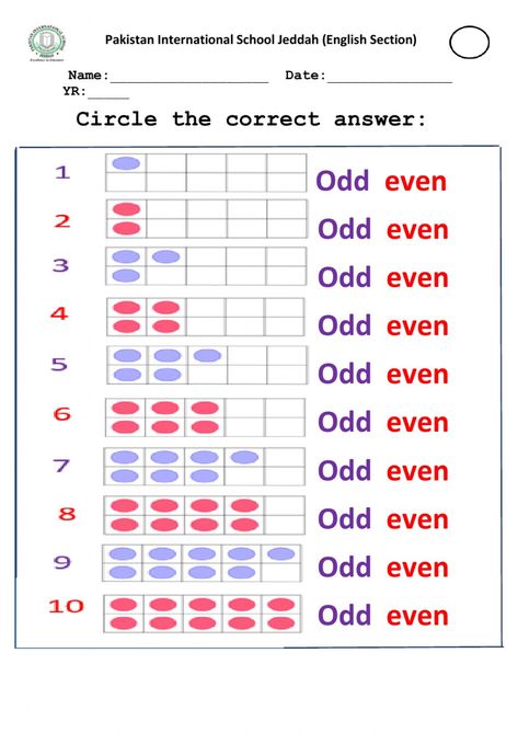 Worksheet On Odd And Even Numbers, Odd Numbers And Even Numbers, Even Numbers Worksheet, Graphing Quadratics, Odd And Even Numbers, One Potato, Santa Coloring, Even Numbers, Numbers Worksheet