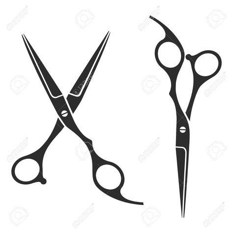 Logo Scissors, Scissors Drawing, Hairdresser Tattoos, Scissors Logo, Rain Tattoo, Scissors Art, Simple Diy Home Decor, Barber Tattoo, Home Decor Entryway