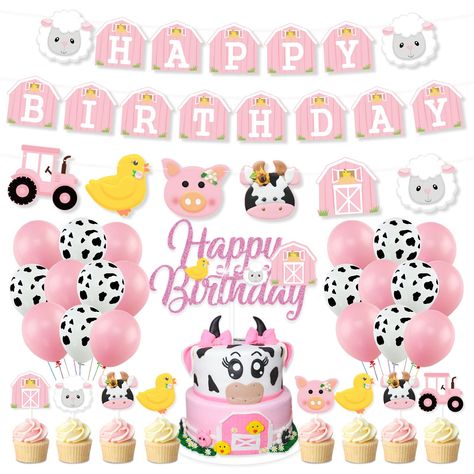 Petting Zoo Birthday Party Decorations, Barnyard Theme Party, Farmyard Birthday, Stunning Nursery, Barn Backdrop, Farm Animals Birthday, Barnyard Theme, Floral Farm, Animals Birthday Party