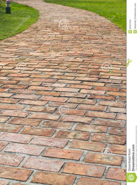 Curved Brick Path, Paver Path, Brick Pathway, Brick Path, Brick Walkway, Brick Patios, Romantic Garden, Walkway, Free Image