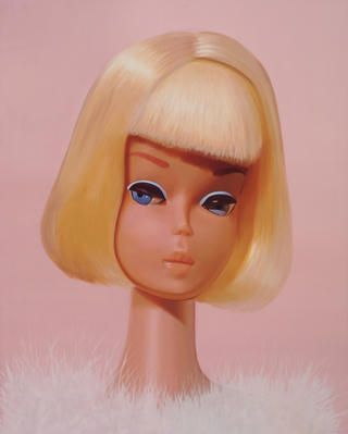 Beautiful vintage barbie oil painting by Judy Ragagli Barbie Oil Painting, Barbie Sketches, Barbie Artwork, Barbie Drawings, Barbie Painting, Barbie Head, Barbie Pics, Brand Moodboard, Dutch Fashion