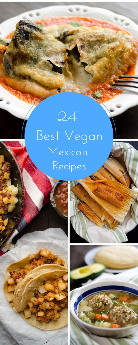 The Best Vegan Mexican Recipes, with healthy options that include everything from tacos, burritos, tamales, and chiles rellenos. All vegan and cruelty free!! #veganmexican #healthy #dairyfree #glutenfree Authentic Mexican Recipes, Vegan Mexican Recipes, Tacos Burritos, Vegan Mexican, Best Vegan Recipes, Mexican Food Recipes Authentic, Mexican Recipes, Vegan Cooking, Tamales