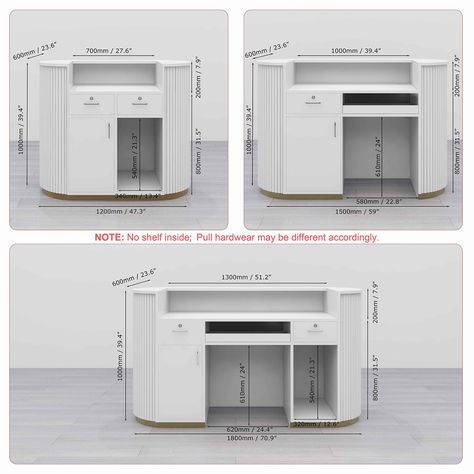 Small Reception Counter, Retail Reception Desk, Small Reception Desk, Receptionist Desk, Curved Reception Desk, Custom Reception Desk, Display Retail, Spa Store, Reception Desk Design